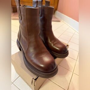 Brown Leather Women's Boots